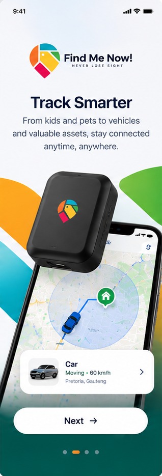 Find Me Now! app: Track Smarter, live vehicle tracking on a map